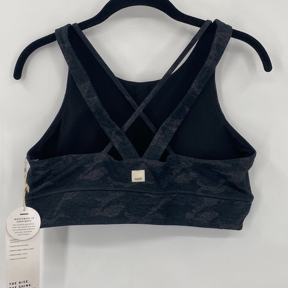 Vuori Elevation Bra Camo Print Strappy Back Sports Bra Size Large Athletic - Picture 7 of 10